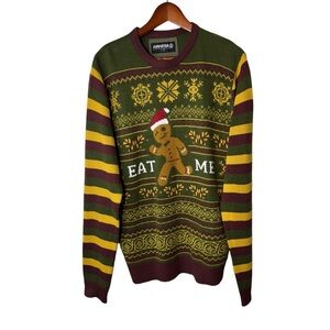 Amnesia Gingerbread Men Ugly Sweater Gingerbread Christmas Sweater